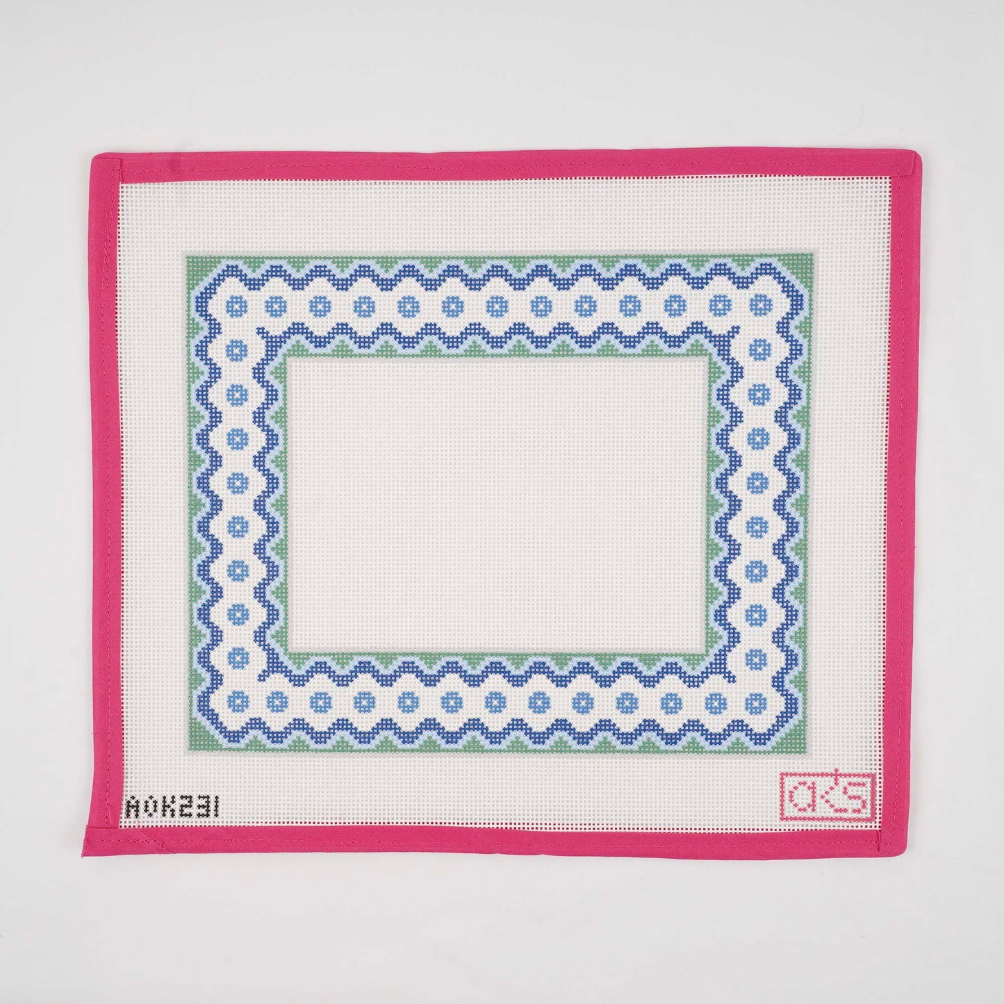 Ric Rac Picture Frame - Blue and Green 5x7"