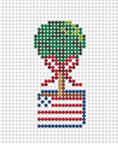 Tiny 4th of July Topiary