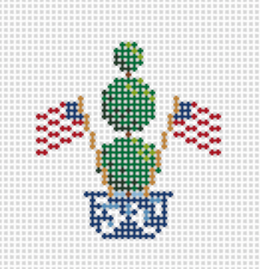 Tiny 4th of July Topiary II