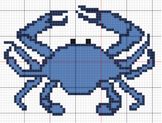 Blue Crab on 13 Mesh