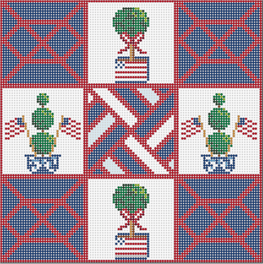 4th of July Tic-Tac-Topiary