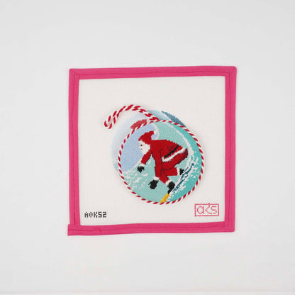 Sporty Santa Ornament - Surfing Santa