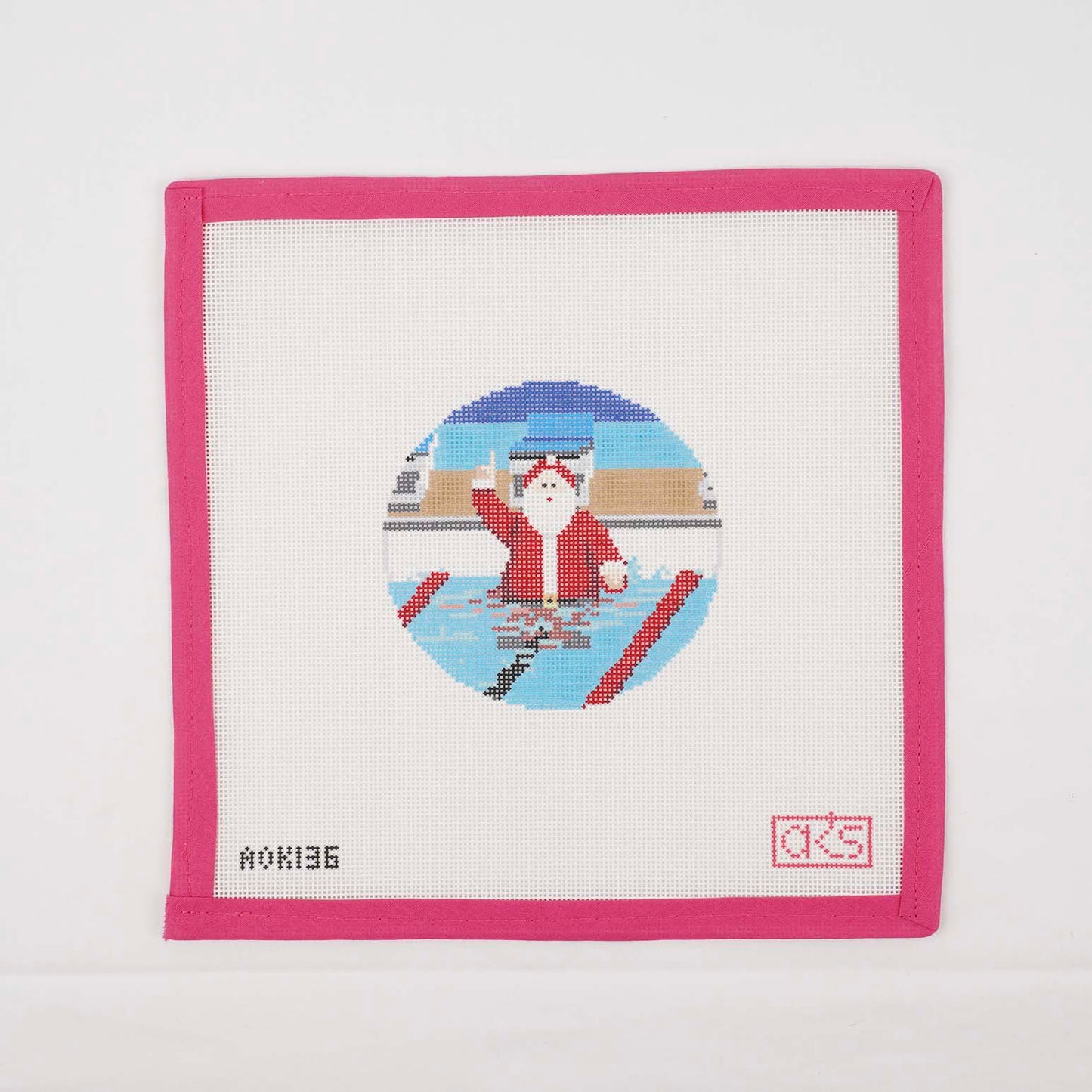 Sporty Santa Ornament - Swimming Santa