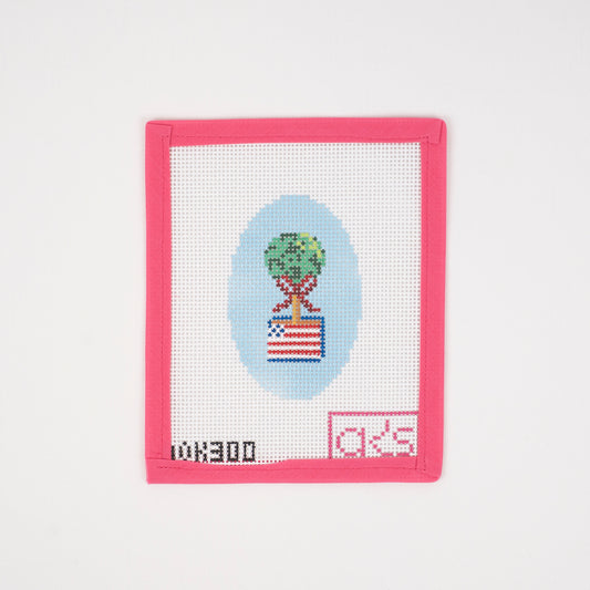4th of July Topiary Ornament (Oval)