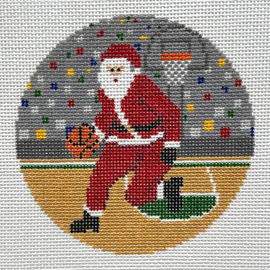Sporty Santa Ornament - Basketball Santa