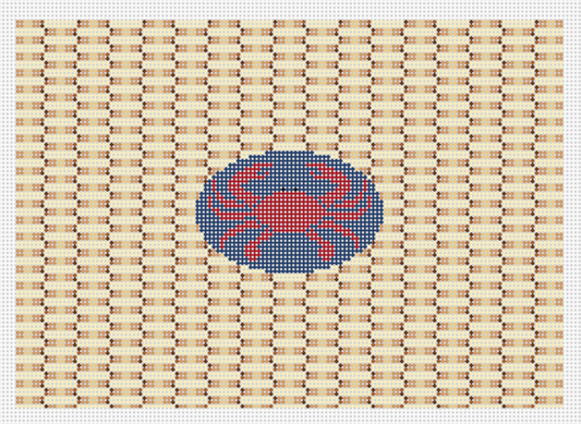 Crab on Wicker Clutch