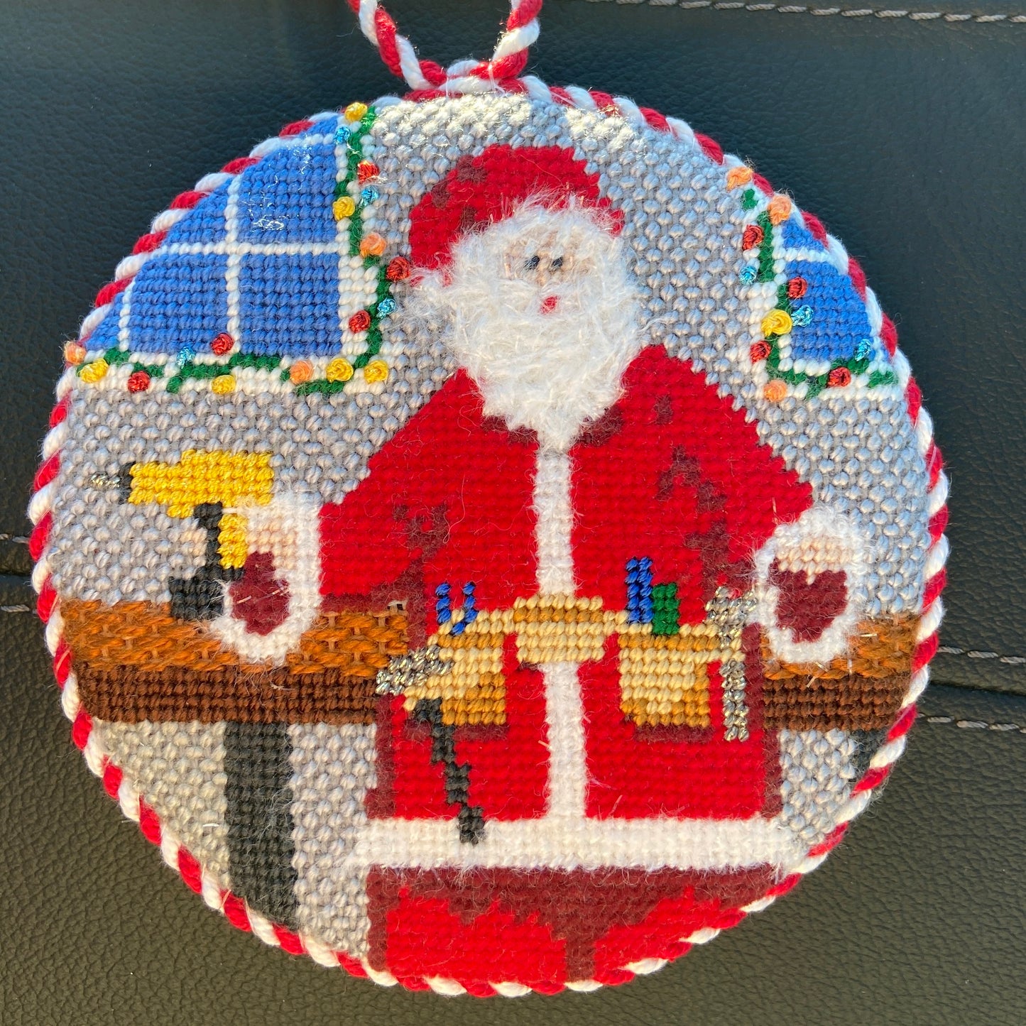 Sporty Santa Ornament - Handy Santa