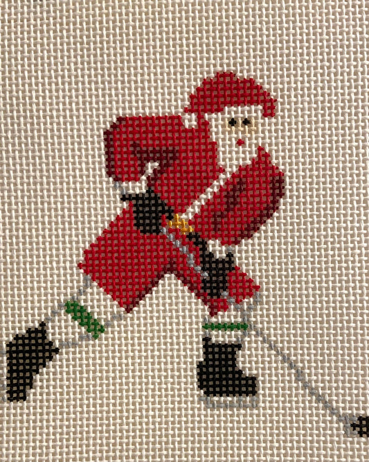 Sporty Santa on 13 Mesh - Ice Hockey Player